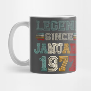 46 Years Old Legend Since January 1977 46th Birthday Mug